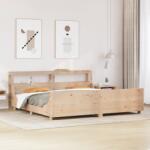 vidaXL tömör fenyőfa ágy matrac nélkül 200 x 200 cm (3306447)