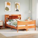 vidaXL viaszbarna tömör fenyőfa ágy matrac nélkül 140 x 200 cm (3323379)