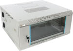 Pulsar RWDA465-G 19" 4U 600x550 fali rack szekrény, kiforgatható, lapraszerelt, szürke, könnyített kialakítás (RWDA465-G)