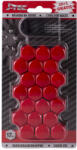  Kerékanya kupak - kerékcsavar kupak piros 19 mm 21 db (J-Tec)