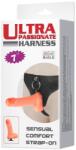  Felcsatolható dildó dupla behatoláshoz is - Strap-on, pu strap 18 cm
