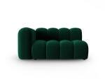Micadoni Modul Lupine cu 2 locuri, colt pe partea stanga si tapiterie din catifea, verde inchis (MIC_2SL_44_F1_LUPINE3) Canapea