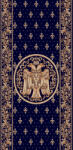 LOTOS Traversa Covor, Lotos 15032, Albastru, Model Bisericesc, Latime 120 cm, Diverse Lungimi (15032-810-129) Covor
