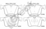 BRECK set placute frana, frana disc BRECK 25199 00 551 00 (25199 00 551 00)