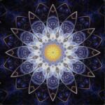 NORIMPEX - Puzzle Pictura cu diamant: Mandala albastra 30x30cm 7D - 1 - 39 piese