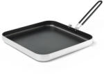 GSI Outdoors Tigaie pătrată joasă din aluminiu cu suprafață ceramică antiaderentă Bugaboo 255 mm