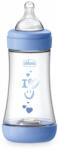 Chicco Шише Chicco - Perfect 5, за момче, 240 ml (N0261)