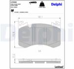 DELPHI set placute frana, frana disc DELPHI LP3900 (LP3900)