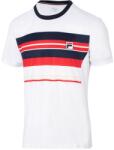 Fila T-Shirt Sean - white/fila navy/fila red stripe - Fehér