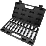 Lincos E-aljzat készlet, E8-E24, 1/2"-os négyzetmeghajtás, 19db (DK-121903)
