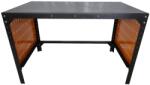Lincos Fém műhelyasztal, 125x75cm, 2db perforált fallal (M5-1207-04)