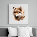 printfashion farkas - Vászonkép - Fehér (16863285)