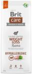 Brit BRIT Care Hypoallergenic Adult Weight Loss Rabbit Храна за кучета, суха, за възрастни, хипоалергенна, за загуба на тегло, със заешко, 12 kg
