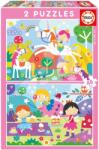 Educa Puzzle sirene și unicorni Educa 2x48 piese de la 4 ani (EDU19993) Puzzle
