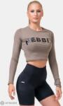 NEBBIA Sports HERO női crop felső, hosszú ujjú, mokka (S)
