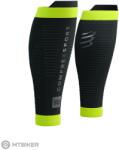 Compressport R2 3.0 Flash vádli ujjak, fekete/fluo sárga (T4)