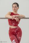 NEBBIA ROUGH GIRL női crop top felső, piros (L)
