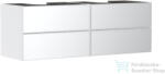 Hansgrohe XEVOLOS E 157x55 cm-es 4 fiókos fali szekrény pult nélkül, matt/metálfehér 54199320 (54199320)