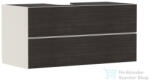 Hansgrohe XEVOLOS E 118x55 cm-es 2 fiókos fali szekrény pult nélkül, matt homok/sötét tölgy 54194730 (54194730)