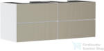 Hansgrohe XEVOLOS E 137x55 cm-es 4 fiókos fali szekrény pult nélkül, matt fehér/texturált bronz 54196390 (54196390)