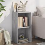 vidaXL 2-szintes betonszürke forgácslap könyvszekrény 40x30x76, 5 cm (800931)
