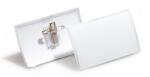 DURABLE Névkitűző, csíptetővel és tűvel, PP, 40×75 mm, DURABLE „CLICK FOLD (DB821119)
