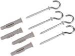LUX-TOOLS LUX univerzális galléros dübel hajlított csavaros kampóval 6 mm x 41 mm 4 db (485144)
