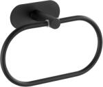 WENKO Turbo-Loc Orea nemesacél törölközőtartó gyűrű fekete 20, 5 cm x 12, 5 cm x 7 (24292100)