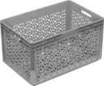 Eurobox-System Eurobox rendszer rácsos falú doboz 60 cm x 40 cm x 32 cm szürke (604032D-000)