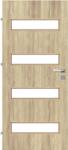 Voster Lakkozott beltéri ajtólap Dori 4 / 4 Fehér Tölgy 75 cm x 210 cm balos