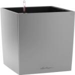Lechuza Cube Premium virágtartó 30 cm x 30 cm ezüst-metál