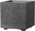 Deroma Cubo Millennium virágcserép 25 cm x 25 cm x 25 cm antracit