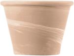 Deroma Vasum Duo virágcserép 21 cm átmérő x 16 cm White fehér csíkos