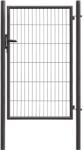  Egyszárnyú kapu hálós kerítéspanelhez antracit 150 cm x 100 cm (043349)
