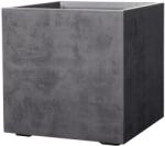 Deroma Cubo Millennium virágcserép kerekekkel 49 cm x 49 cm x 49 cm antracit