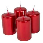  Adventi gyertya 4 db piros