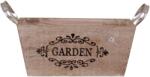  Garden feliratos faláda fém fülekkel 22, 5 cm x 13 cm x 10 cm barna (1-20A910-M)