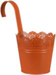  A. H. G. Crown cink felakasztható cserép 15, 5 cm x 26 cm narancs festett