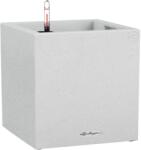 Lechuza Canto Stone low kockakaspó 41 cm x 41 cm x 41 cm kvarcfehér