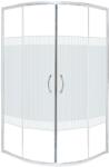  Sarokkabin íves 2 db tolóajtóval 90 cm x 90 cm x 180 cm (TW90S)
