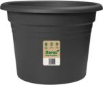 Florus Mediterran Cilindro virágcserép 25 cm antracit