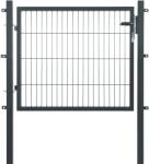 Floraworld egyszárny kapu kétrudas hálós kerítéspanel antracit 80 cm x 120 cm (043472)