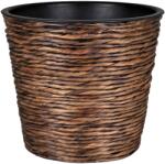  A. H. G. Sticking Roll kaspó vízijácinttal 30 cm x 26 cm Koptatott barna