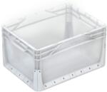 Eurobox-System Eurobox rendszer tömörfalú doboz 60 cm x 40 cm x 32 cm átlátszó (604032V-000)
