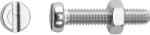LUX-TOOLS LUX hengeres fejű menetes csavar M5 x 12 mm rozsdamentes acél hornyolt 8 dar (475628)