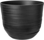 elho virágcserép Fuente Rings átmérője 38 cm x 31 cm ónixfekete (2443103843500)