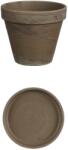 Mica Decorations Stan cserép kaspóval 11, 5 cm x 13, 5 cm szürke