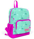 Coral High Ghiozdan cu 2 compartimente, Coral High, turcoaz cu flamingo