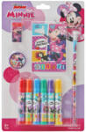 Disney Minnie Mouse Set de colorat cu carioci si agenda, Minnie, 10 buc