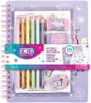 3C4G Caiet de schite cu 6 creioane colorate, 3C4G, Butterfly All in One